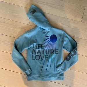 FREECITY Blue Zip Hoodie Sweatshirt Size 1